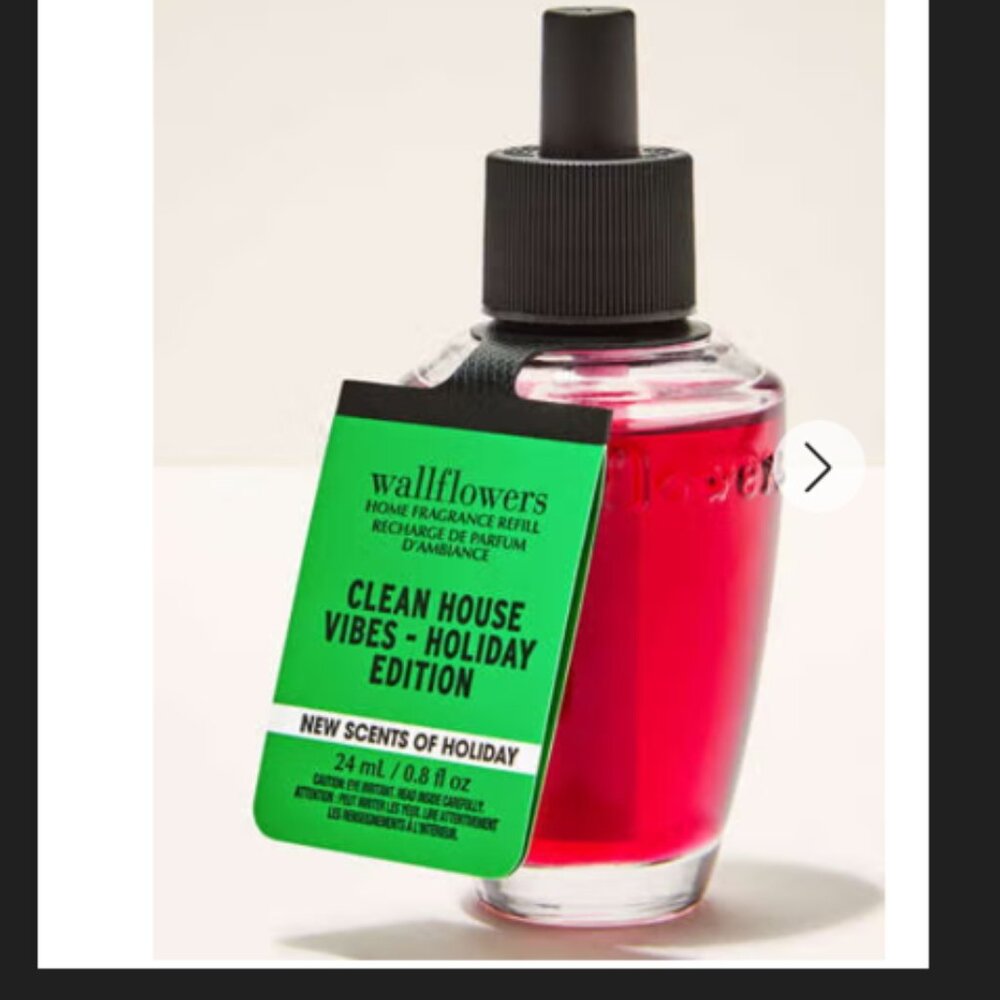 Bath & Body Works 2-pk Wallflower Refill Clean House Vibes - Holiday Edition NWT